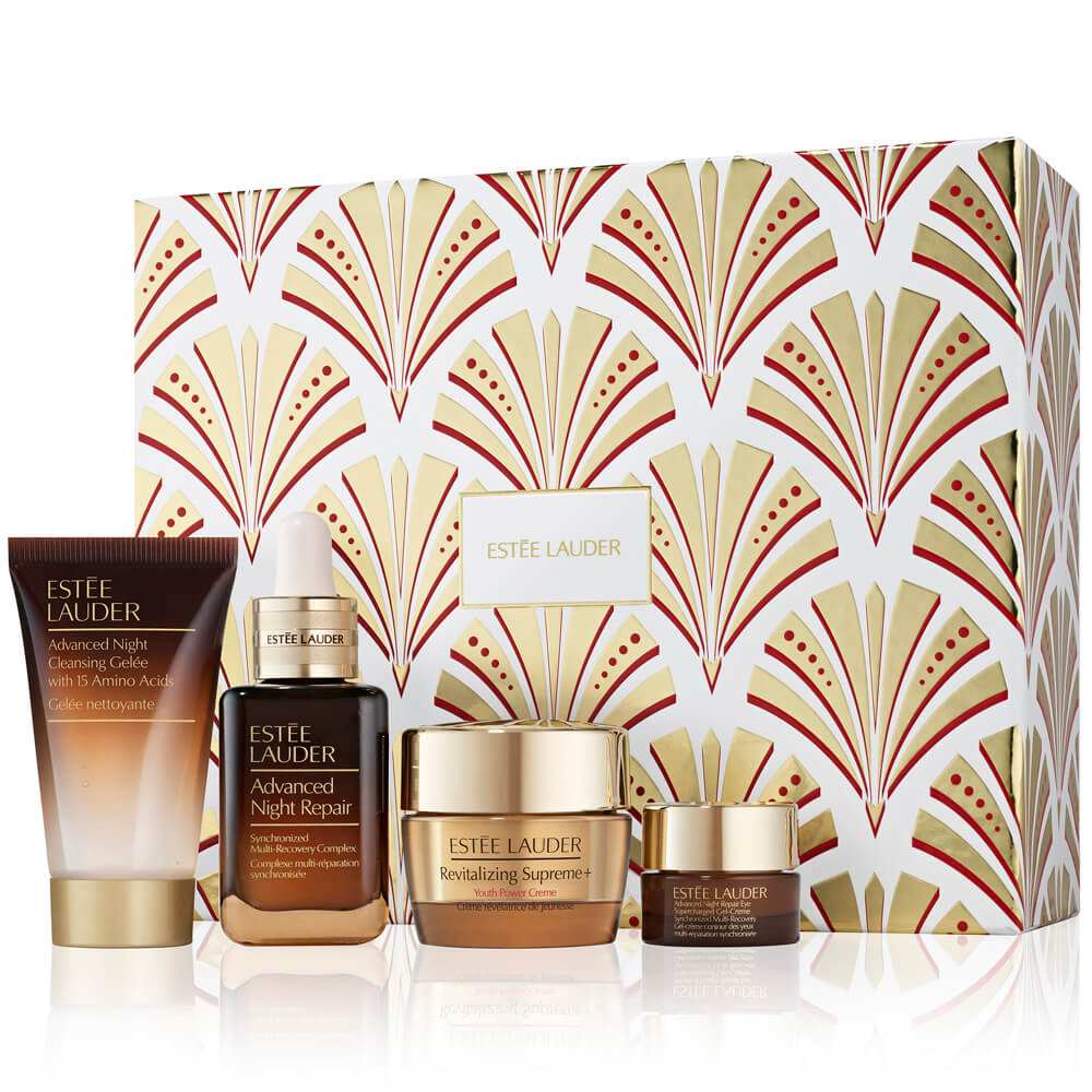 Estée Lauder Lift + Glow Advanced Night Repair 4-Piece Skincare Gift Set (Worth £151)